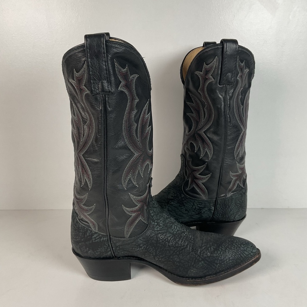 Vintage Dan Post Sueded Shoulder Cowboy Boots | USA Made | Men’s 8 D - Picture 15 of 16